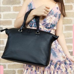 Tory Burch Taylor Satchel Crossbody Black
